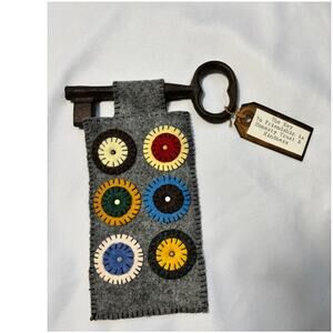 Handmade Felt Key Wall Hanging Rustic Primitive Decor Friendship Gift